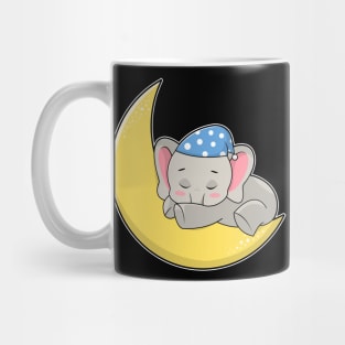 Elephant at Sleeping with Sleeping mask & Moon Mug